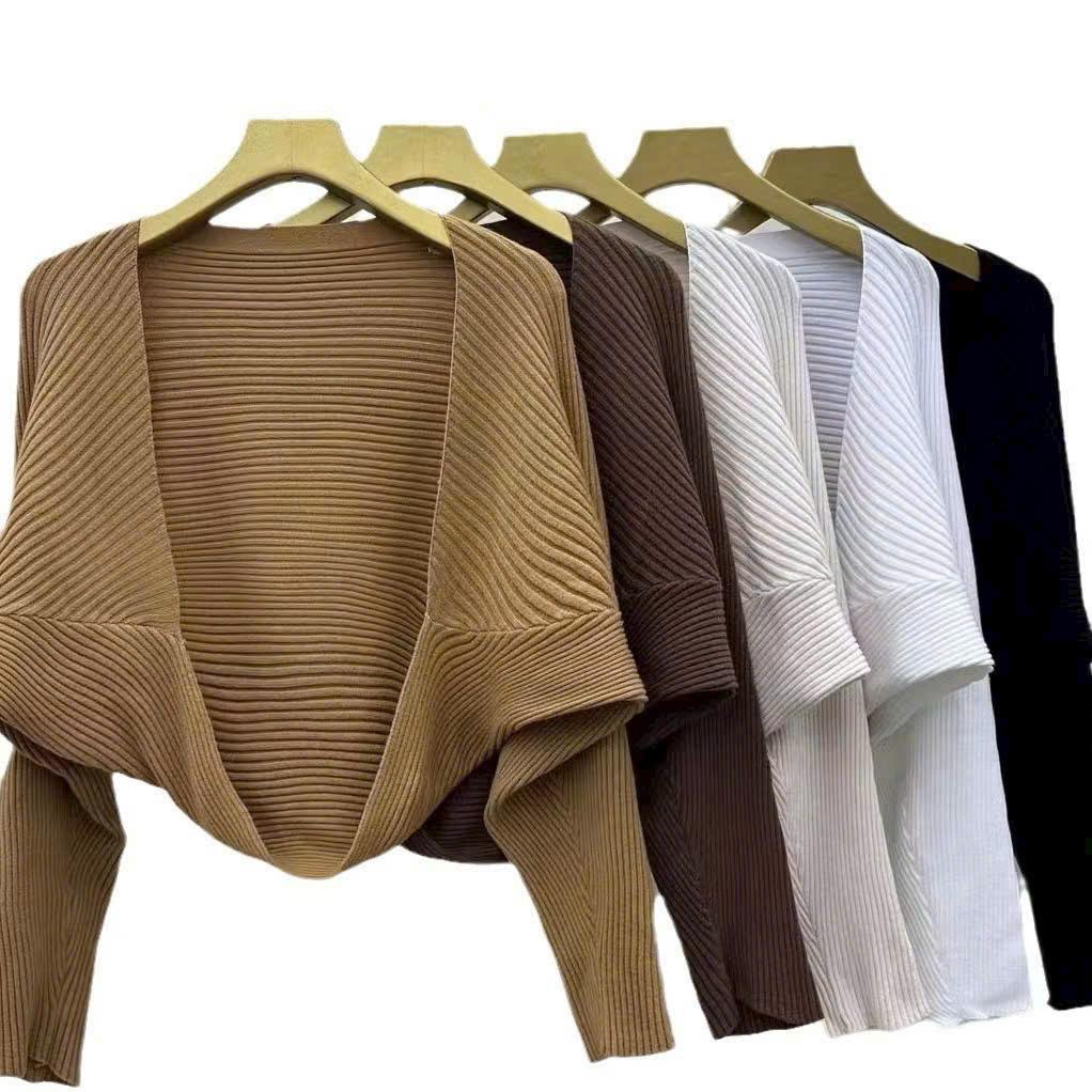 [A445] Áo khoác len Cardigan kiểu TAY DƠI LEN GÂN tay dài chống nắng dày dặn - L2M (New)