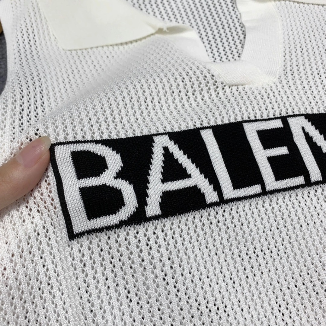 [A013] Áo lưới len Montoghi dệt kim BALEMAI cổ polo dáng vừa  hàng Quảng Châu mùa hè cực xinh - L2M (Sale)