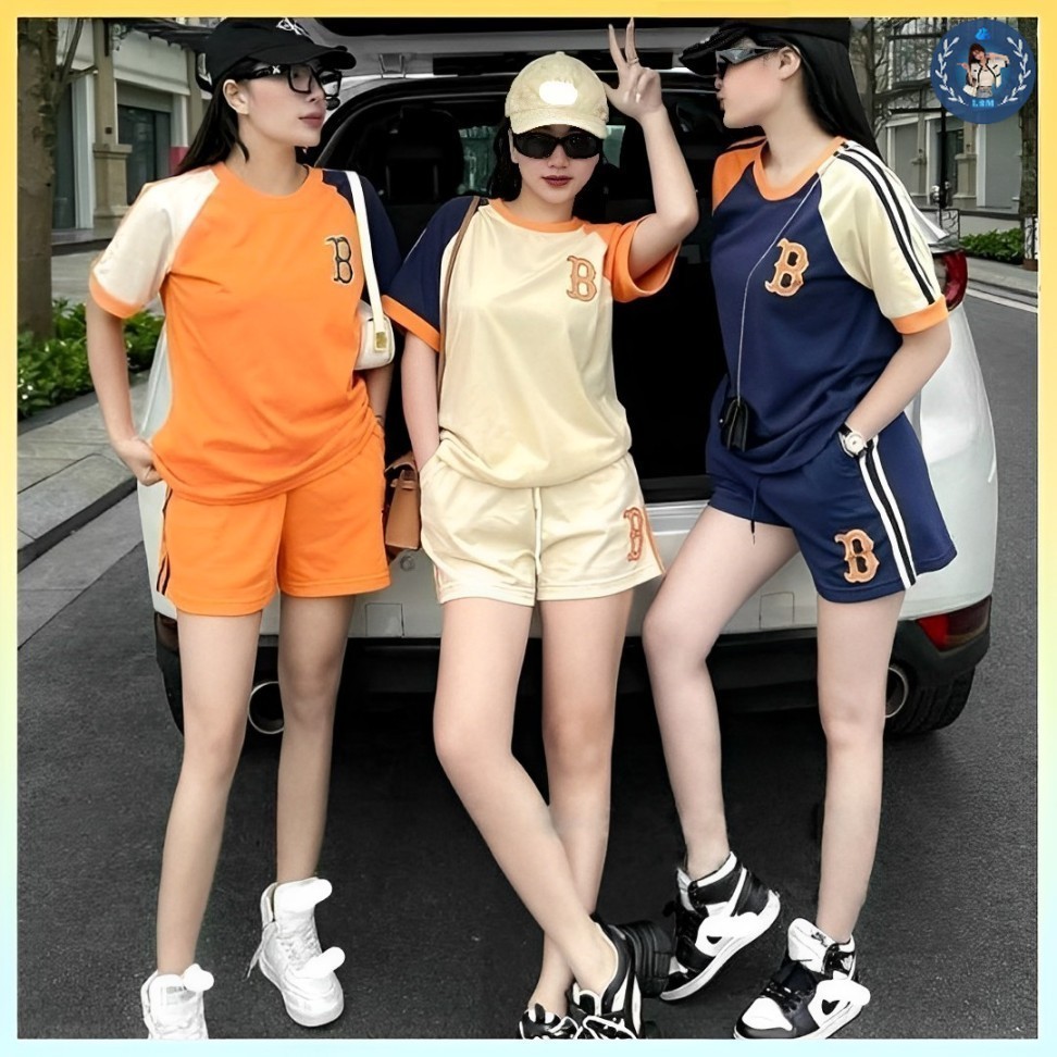 A302 Áo thun phom rộng tay phối in hình - L2M Quảng Châu