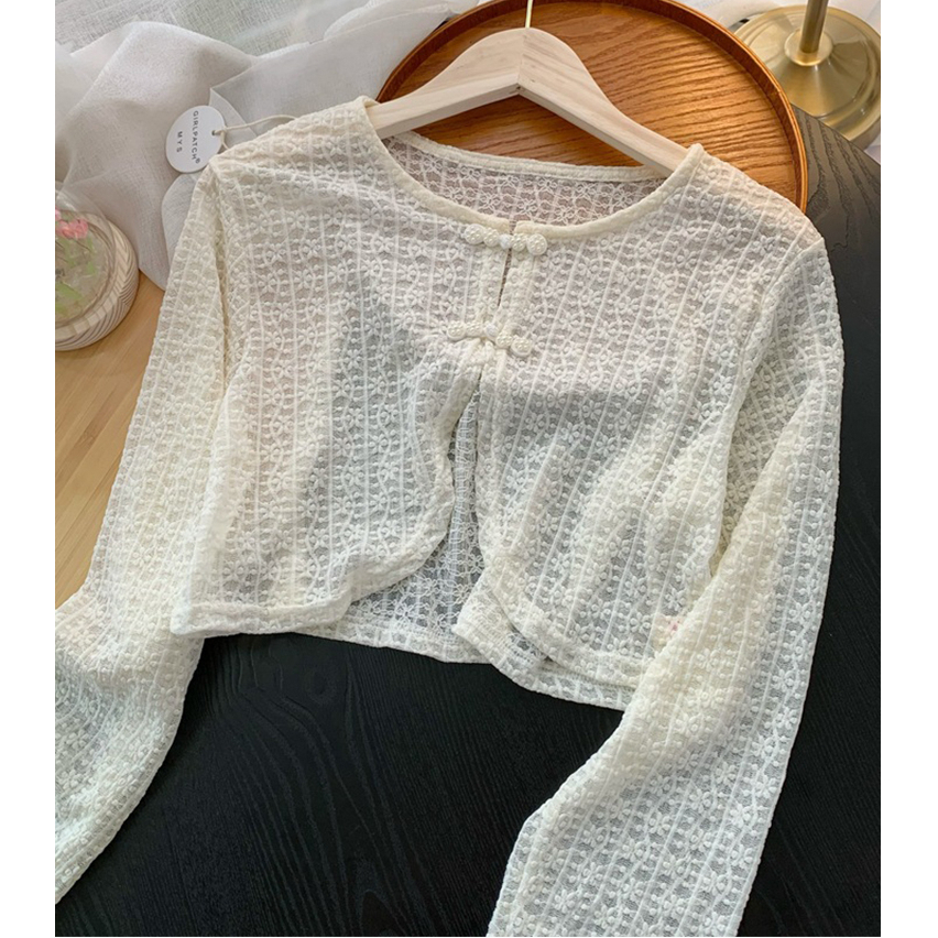 [A197] Áo KHOÁC len nữ Cardigan hàng dệt kim CÀI NÚT TRUNG HOA tay dài tiểu thư dễ phối đồ - L2M (Sale)
