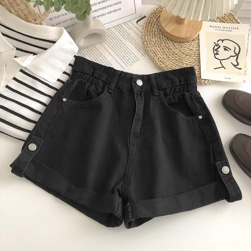 [Q036] Quần SHORT kaki nữ BẤM 2 TAG LAI 2 bên co giãn tôn dáng năng động và cá tính - L2M