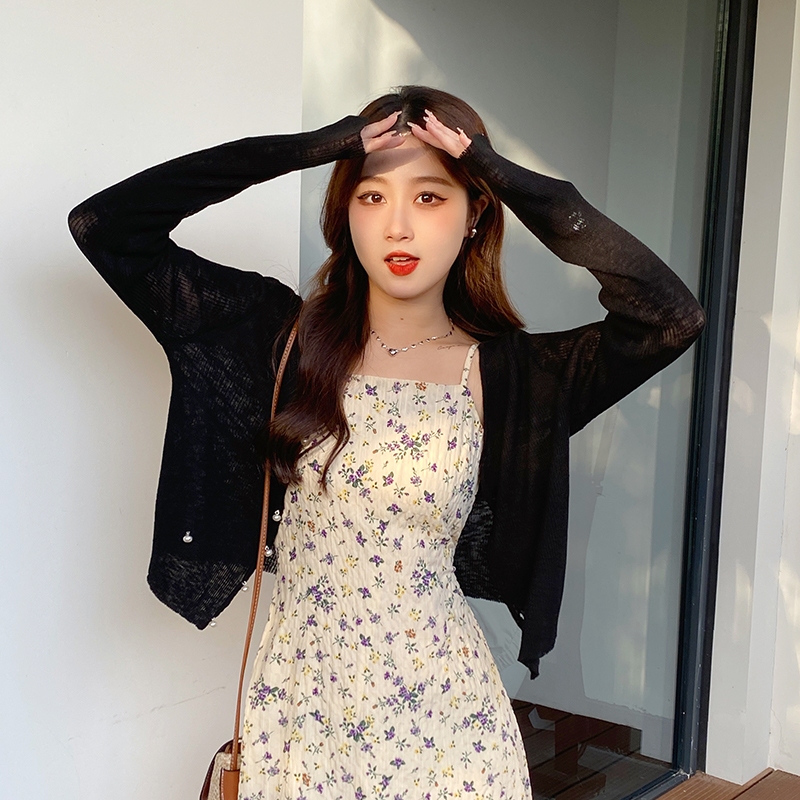 [A421] Áo khoác len nữ Cardigan PHỐI NÚT ĐÔI tay dài mỏng nhẹ mặc 2 kiểu dễ phối đồ - L2M (New)