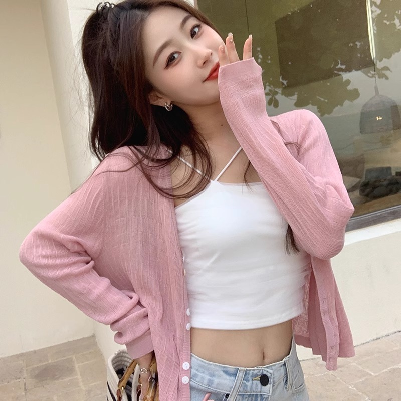 [A421] Áo khoác len nữ Cardigan PHỐI NÚT ĐÔI tay dài mỏng nhẹ mặc 2 kiểu dễ phối đồ - L2M (New)
