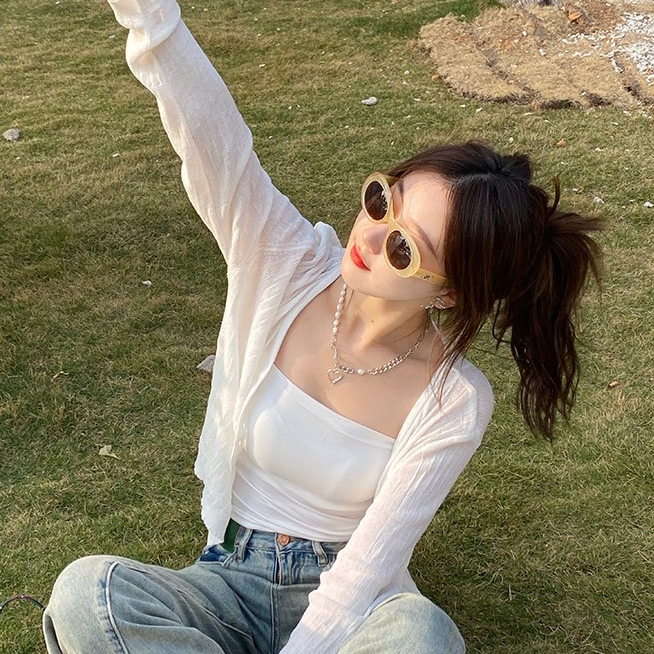 [A421] Áo khoác len nữ Cardigan PHỐI NÚT ĐÔI tay dài mỏng nhẹ mặc 2 kiểu dễ phối đồ - L2M (New)