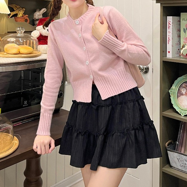 [Q077] Chân váy nữ dáng xòe 3 TẦNG PHỐI BÈO có lót trong VẢI GÂN XỊN MỊN dáng ngắn xinh xắn - L2M  (Hot)