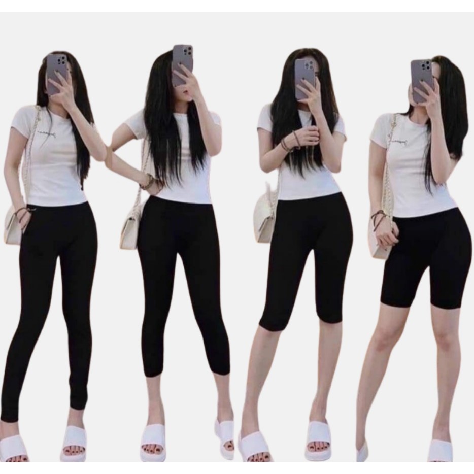 [Q031] Quần nữ dáng ôm LEGGING dài, LEGGING lửng mềm mại co giãn siêu tôn dáng - L2M  (Hot)