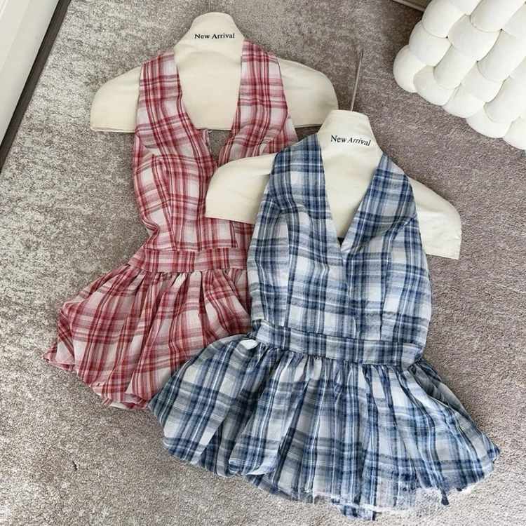 [A432] Áo kiểu nữ CỔ YẾM KẺ CARO có mút vạt xòe phối lưng chun tôn dáng xinh xắn hot trend - L2M (New)