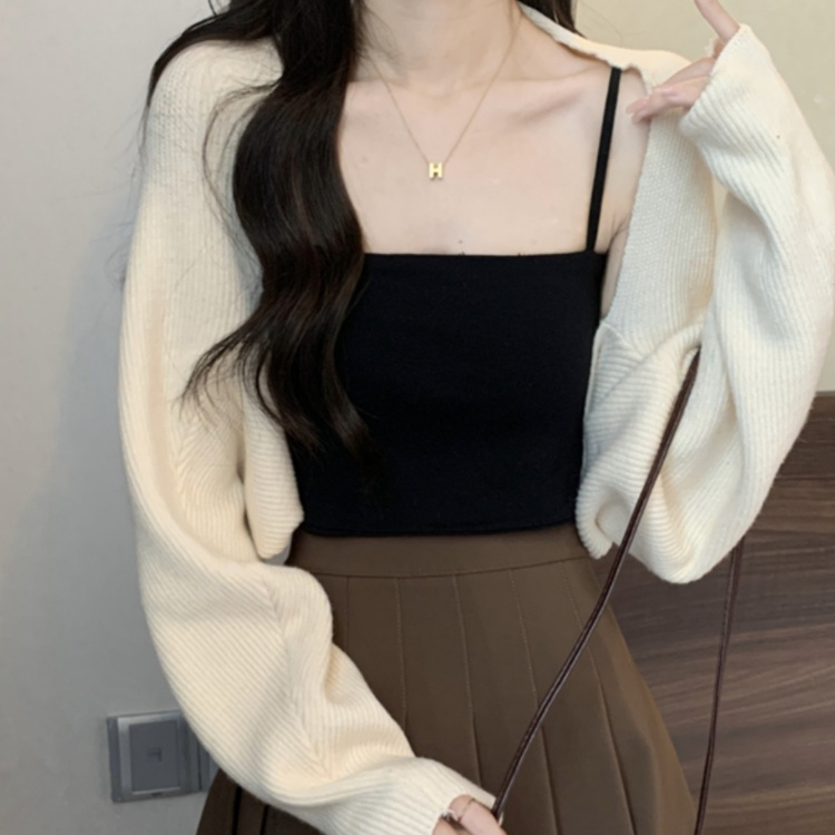 [A445] Áo khoác len Cardigan kiểu TAY DƠI LEN GÂN tay dài chống nắng dày dặn - L2M (New)