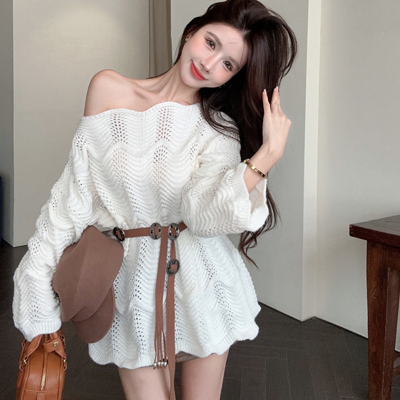 [A444] Áo len LƯỚI montoghi dệt kim VIỀN SÓNG LƯỢN quanh áo mặc ngoài đi biển dễ phối đồ - L2M