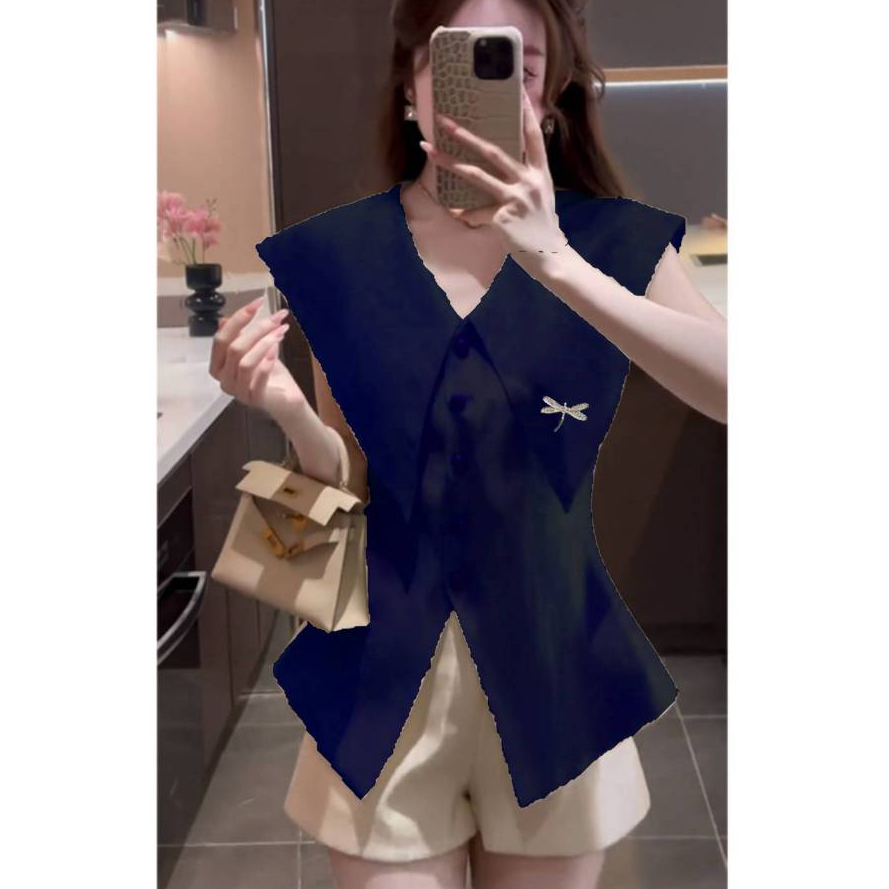 [A381] Áo thun kiểu nữ CỔ NHỌN CÀI KHUY CHUỒN CHUỒN borip xẻ tà co giãn 4 chiều tôn dáng - L2M (New)