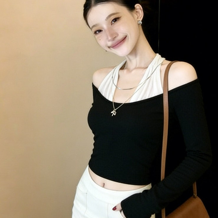 [A483] Áo thun kiểu nữ CỔ YẾM TRẮNG TRỄ VAI dáng BORIP mềm mịn co giãn 4 chiều siêu tôn dáng- L2M (New)