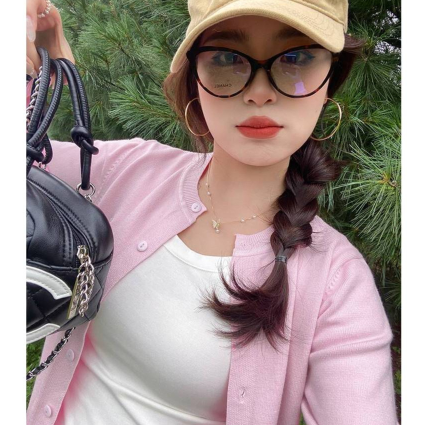 [A458] Áo KHOÁC len Cardigan CỔ TRÒN PHỐI NƠ LÔNG THỎ dày mịn tay dài mặc 2 kiểu dễ phối đồ - L2M (New)