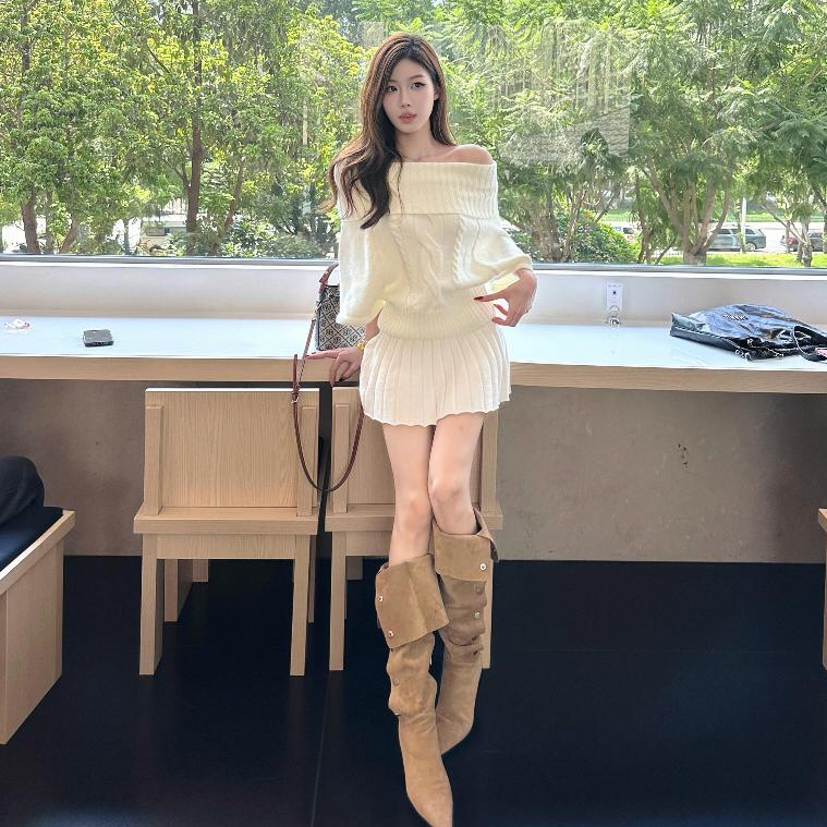 [A467] Áo len nữ Montoghi THU ĐÔNG TAY DƠI CỔ LỌ hoặc PHỐI BẸT VAI nhiều kiểu xinh xắn - L2M (New)