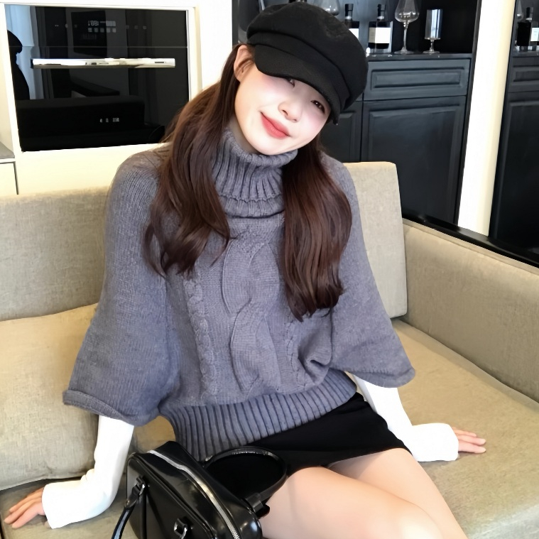 [A467] Áo len nữ Montoghi THU ĐÔNG TAY DƠI CỔ LỌ hoặc PHỐI BẸT VAI nhiều kiểu xinh xắn - L2M (New)