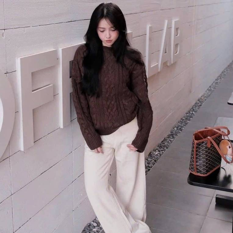 [A475] Áo len nữ Montoghi dệt kim THU ĐÔNG LEN THỪNG TRƠN phong cách Hàn Quốc cá tính - L2M (New)