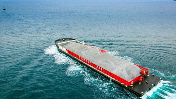 Hướng dẫn cách đo khối lượng cát trên xà lan