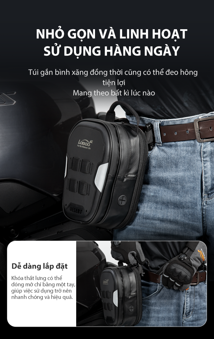 Túi cài bình xăng 2.5L Loboo BTB05