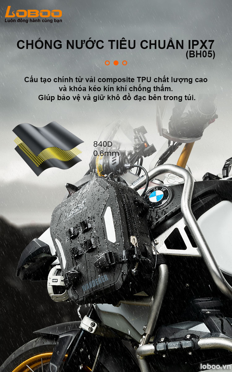 TÚI BÊN PHỤ CHỐNG NƯỚC LOBOO CÓ BƠM HƠI - BH05 ( CẶP)