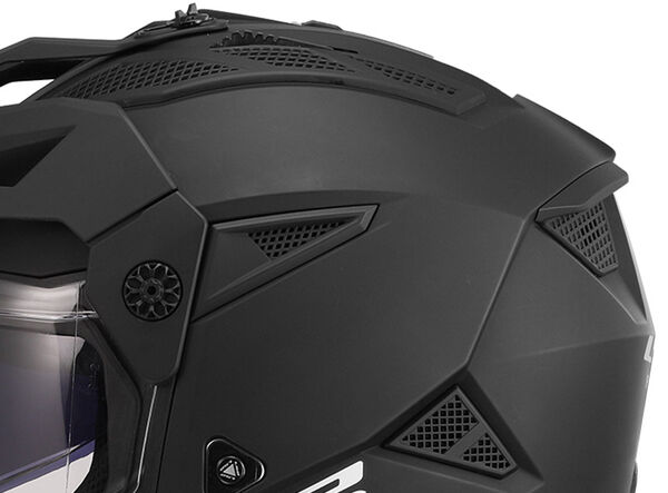 Nón LS2 MX702 Pioneer II Gloss Solid Black