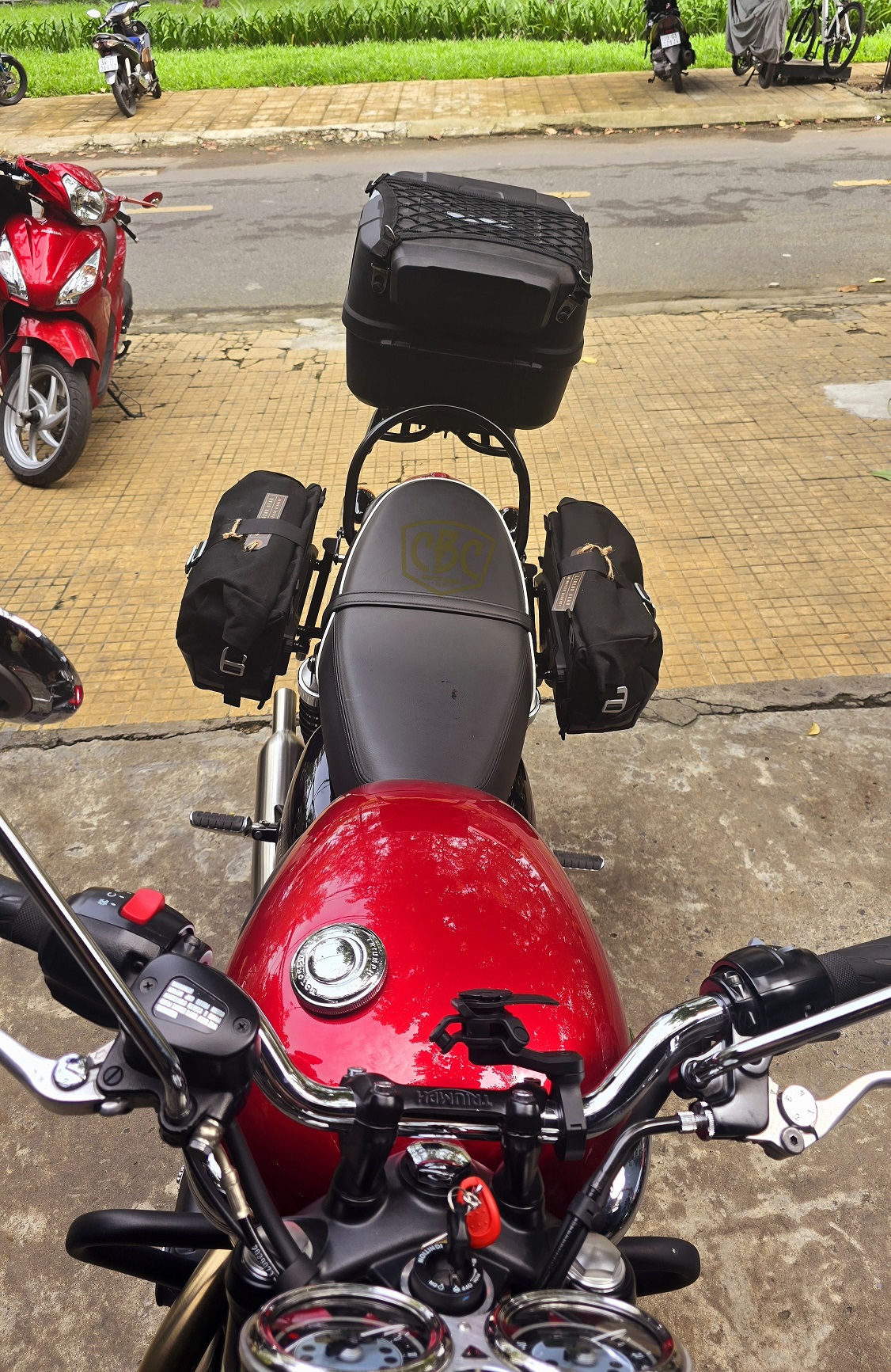 Khung Túi SW-Motech SLC cho Triumph T100/T120 Trái