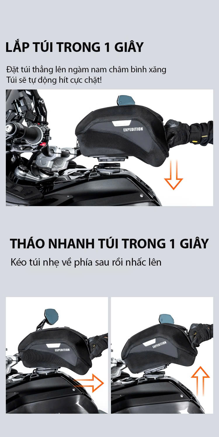 Túi cài bình xăng 10L LOBOO BTB20BK