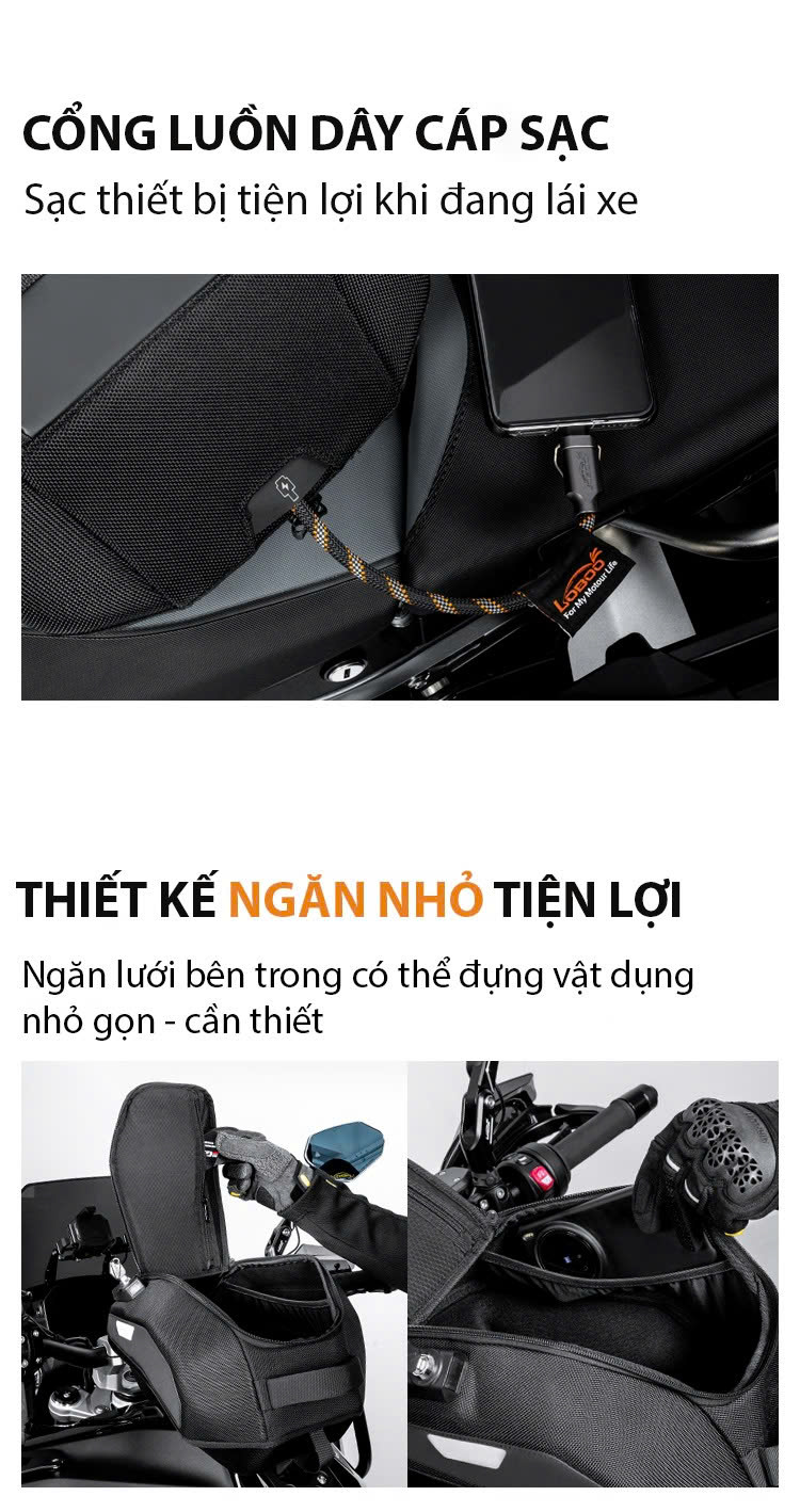 Túi cài bình xăng 10L LOBOO BTB20BK