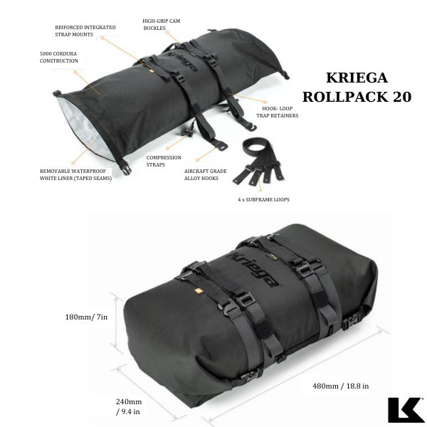 Túi Kriega Rollpack 20 - Orange