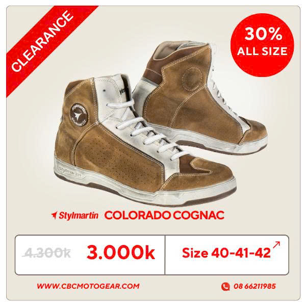 STYLMARTIN COLORADO COGNAC/WHITE