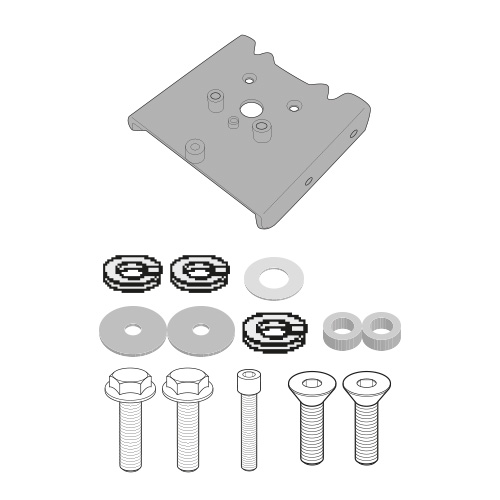 Adapter gắn khung thùng hông Givi ( 6421KIT )