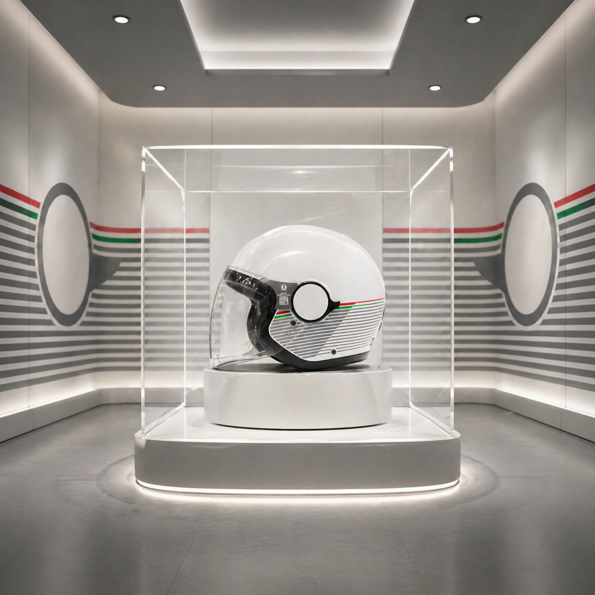 Nón Bảo hiểm AGV ETERES - TRẮNG CỜ Ý - CAPOLIVERI MATT WHITE ITALY