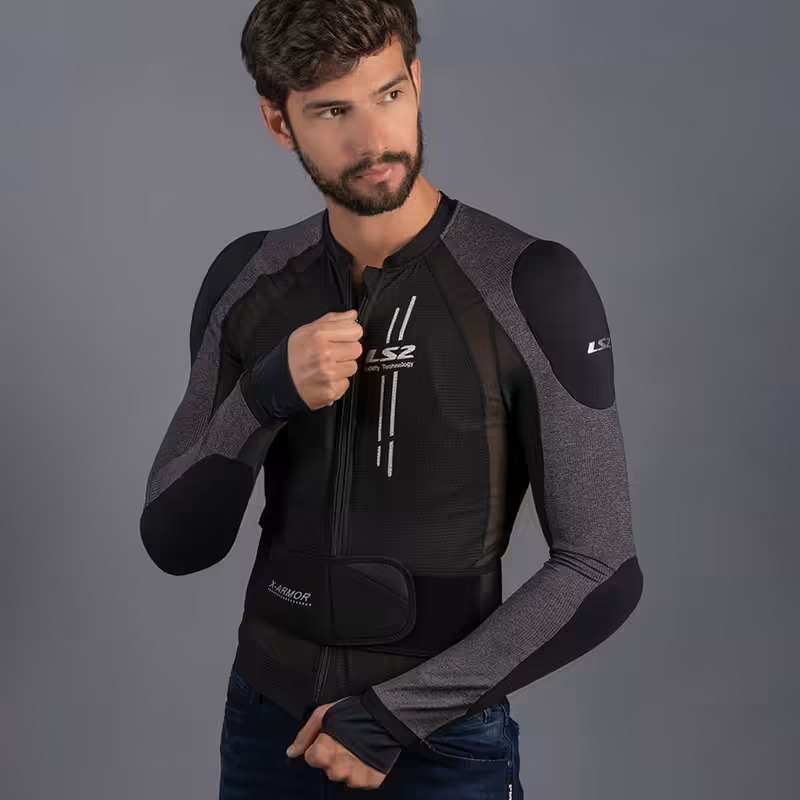 Áo Bảo Hộ Moto LS2 X Armor - Black Silver