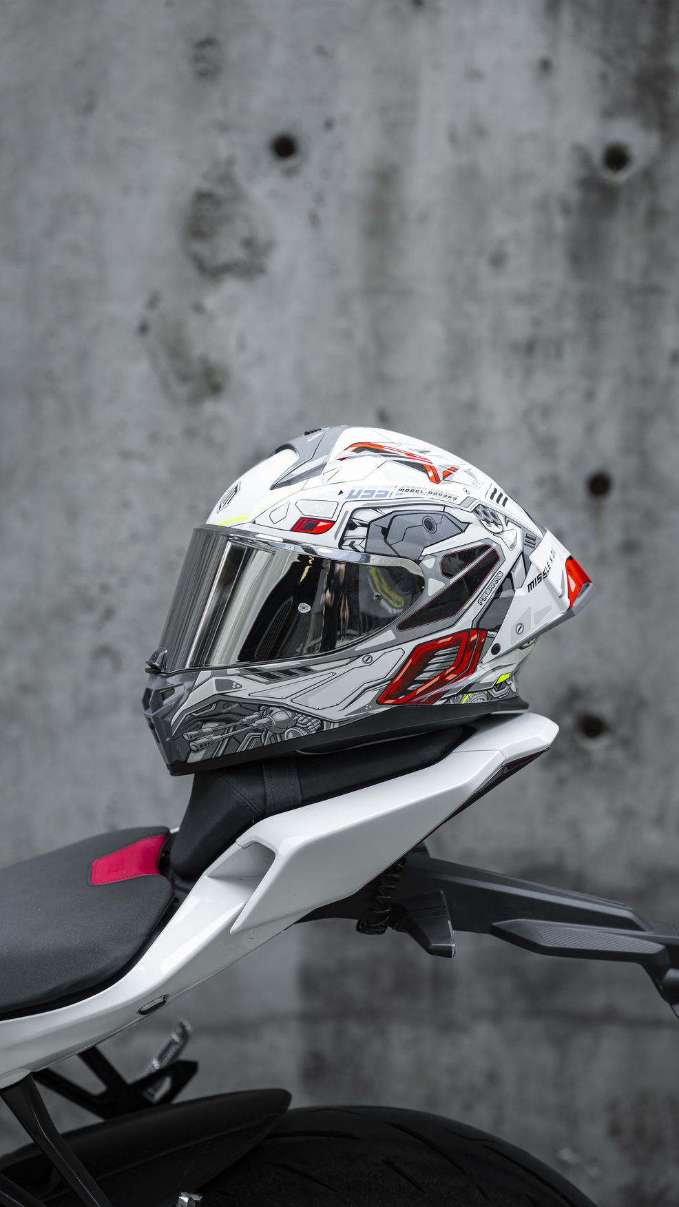 Nón Bảo Hiểm ILM MF510 - TRẮNG ĐỎ