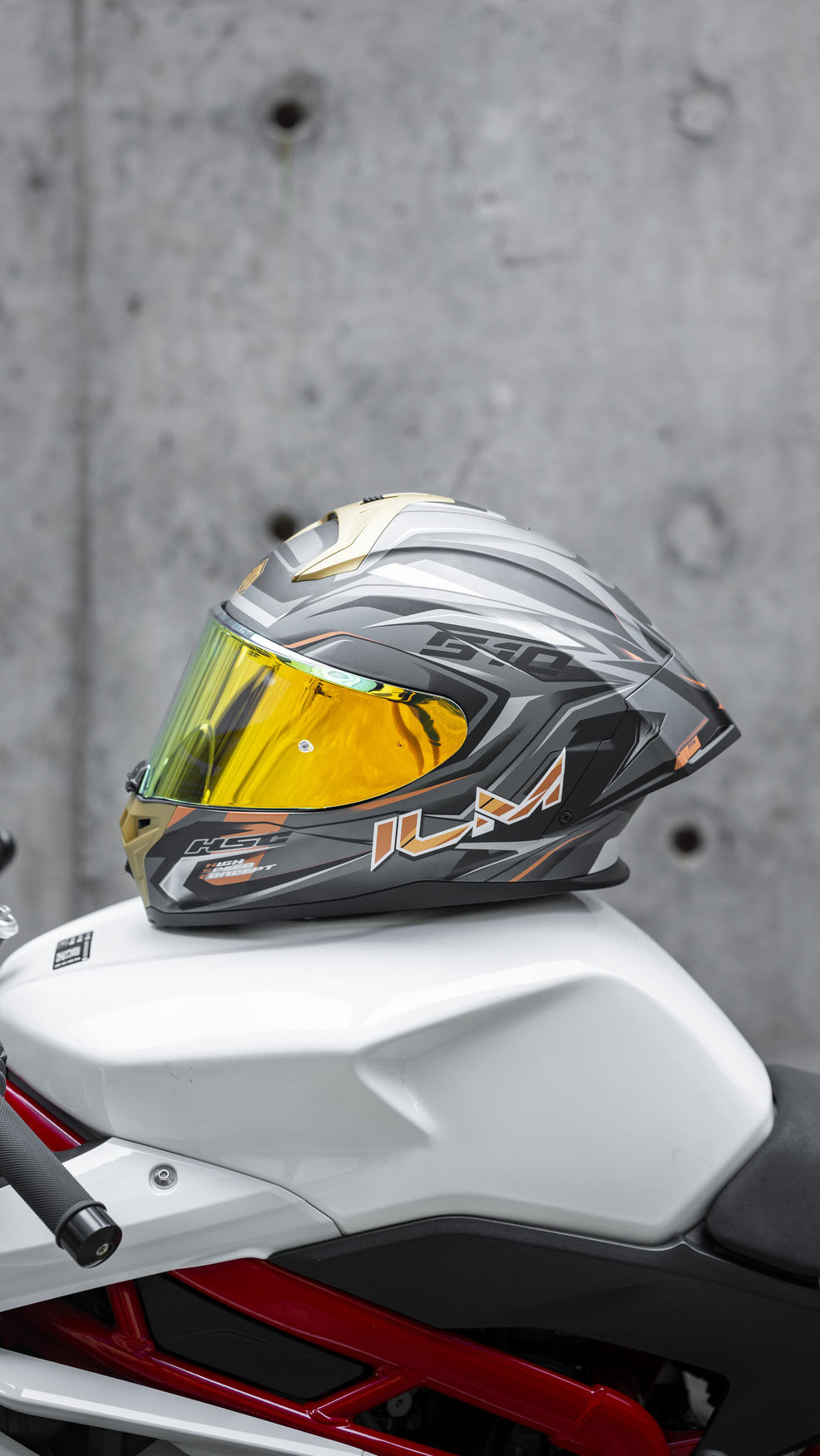 Nón Bảo Hiểm ILM MF510 - ĐEN XÁM VÀNG