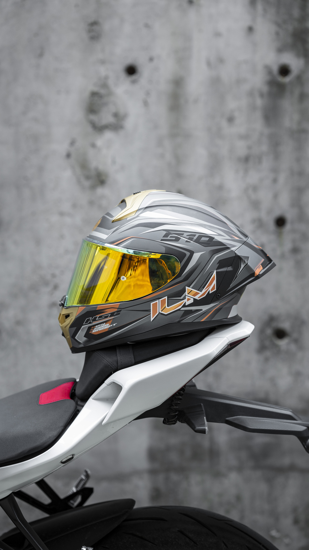 Nón Bảo Hiểm ILM MF510 - ĐEN XÁM VÀNG