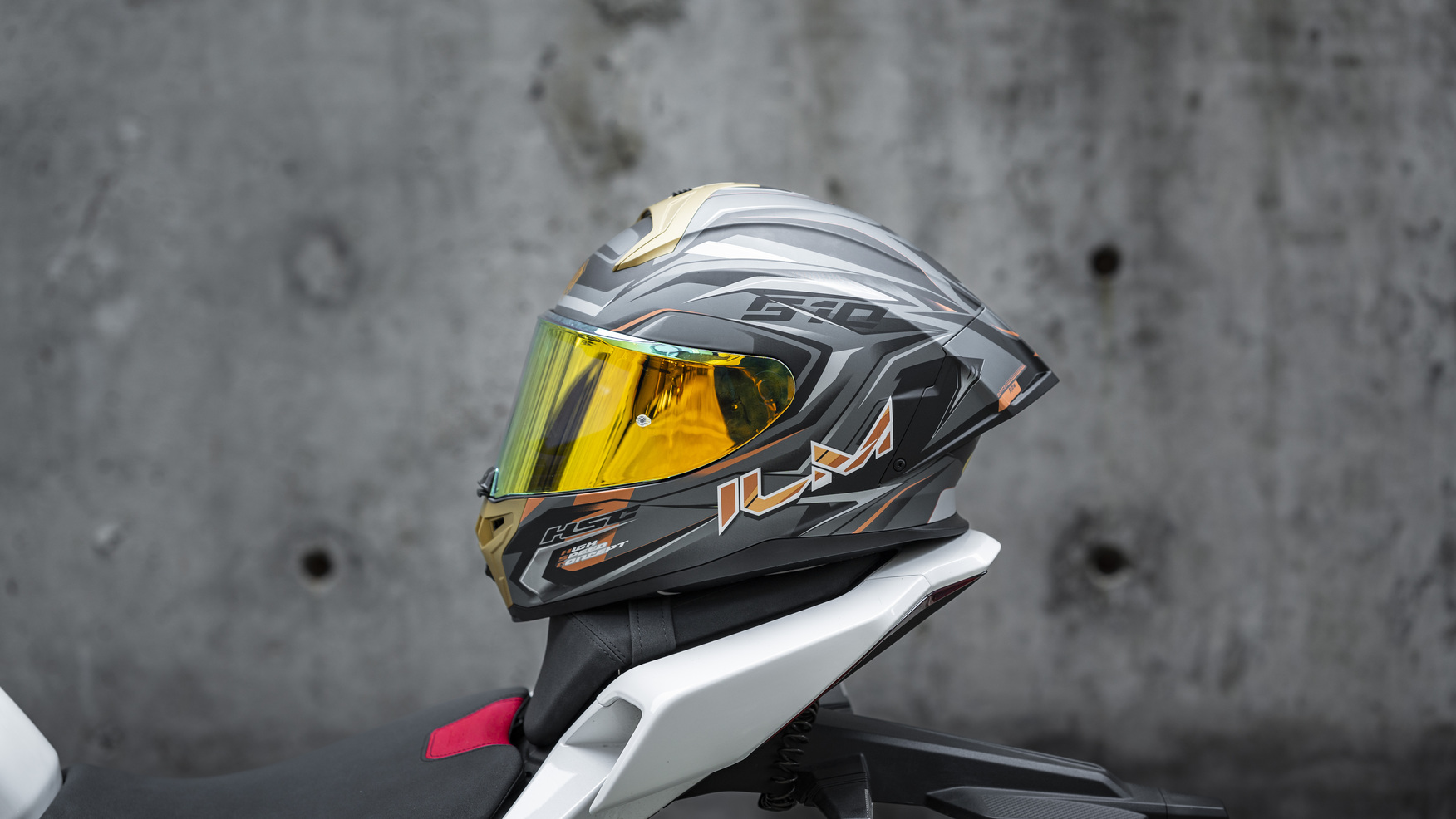 Nón Bảo Hiểm ILM MF510 - ĐEN XÁM VÀNG