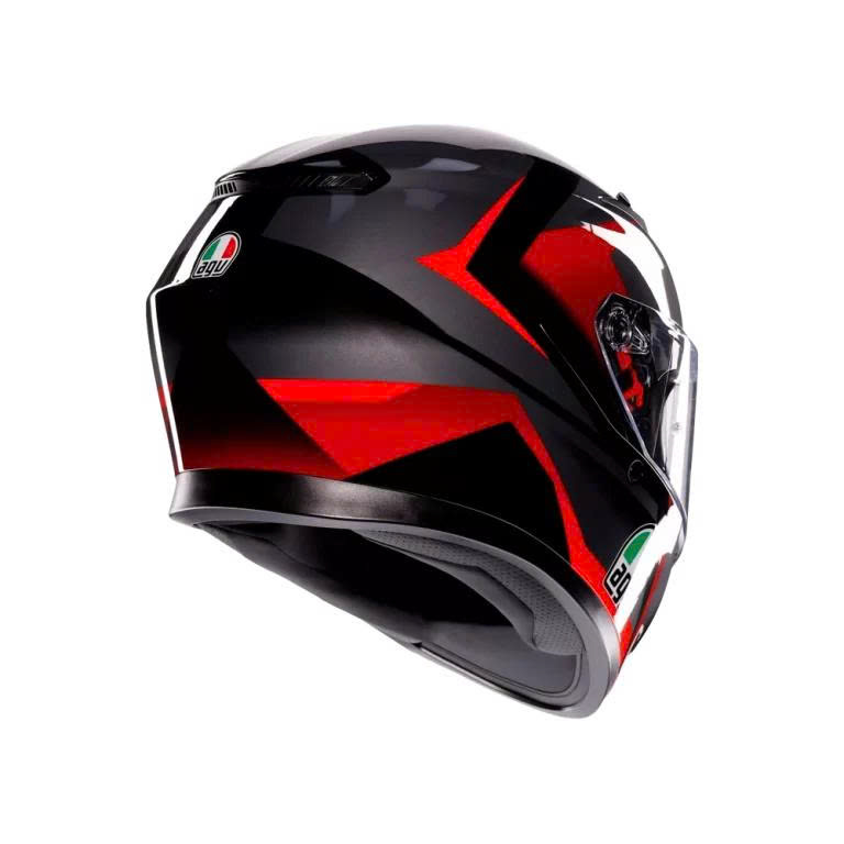 Nón Bảo HIểm AGV K3 STRIGA BLACK/ GREY/ RED