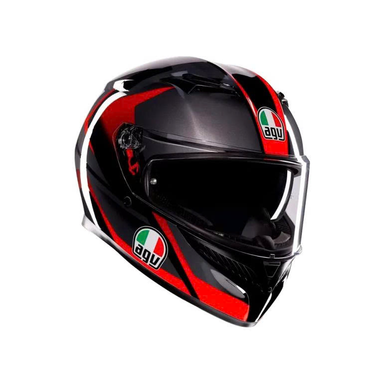 Nón Bảo HIểm AGV K3 STRIGA BLACK/ GREY/ RED