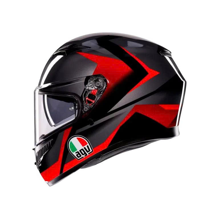 Nón Bảo HIểm AGV K3 STRIGA BLACK/ GREY/ RED