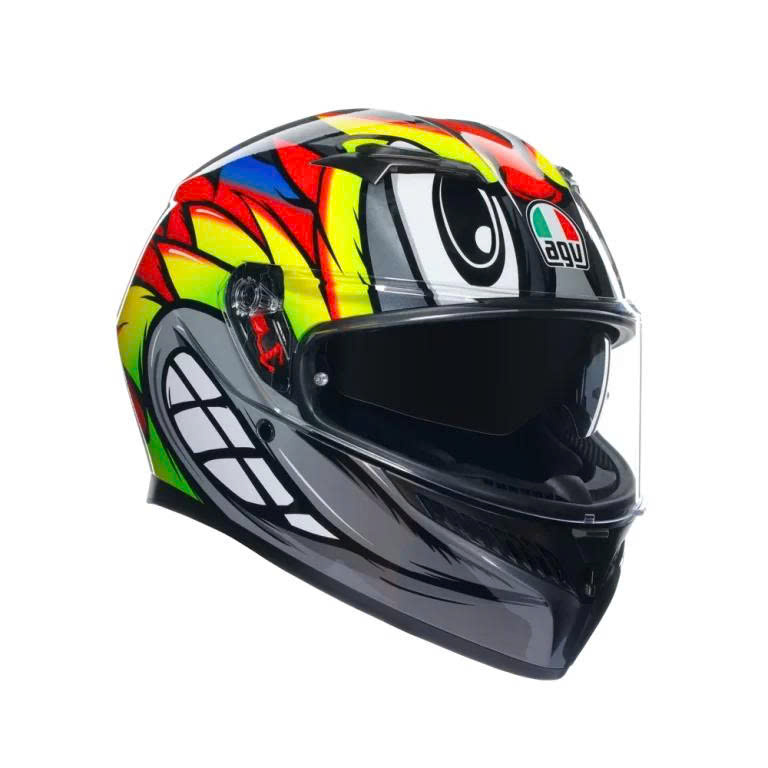 Nón Bảo HIểm AGV K3 BIRDY 2.0 GREY/ YELLOW/ RED