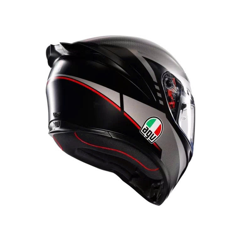 Nón AGV K1 S LAP MATT BLACK/ GREY/ RED