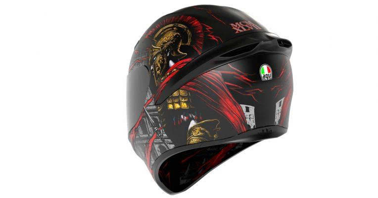 Nón AGV K1 S GLADIATOR MATT BLACK/GOLD/RED