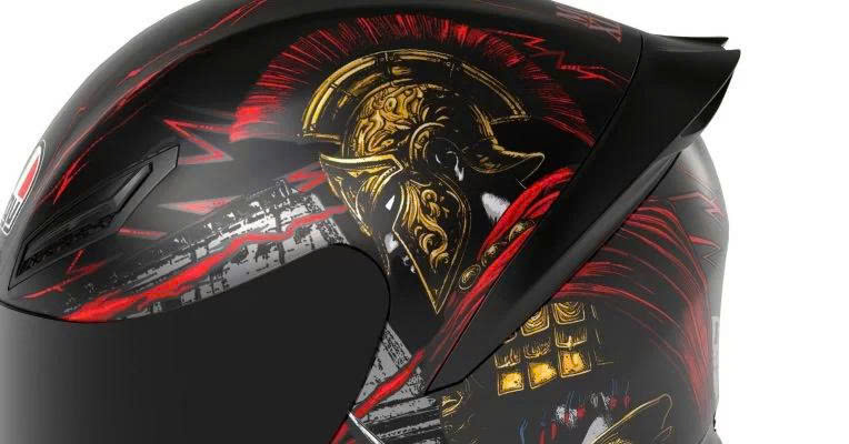 Nón AGV K1 S GLADIATOR MATT BLACK/GOLD/RED