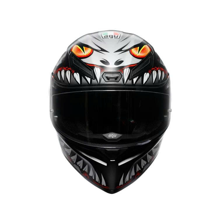 Nón AGV K1 S LYZARD MATT BLACK/GREY/RED