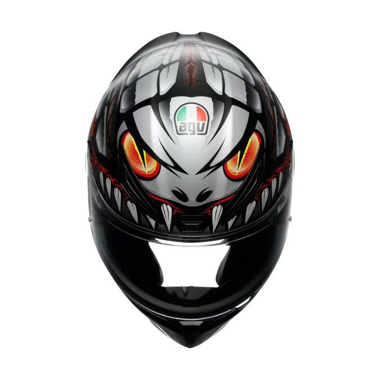 Nón AGV K1 S LYZARD MATT BLACK/GREY/RED
