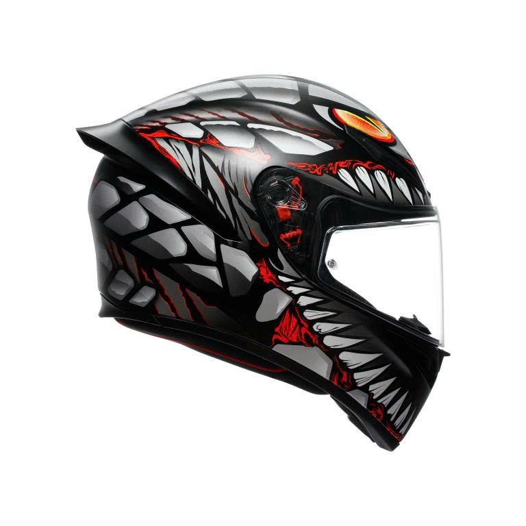 Nón AGV K1 S LYZARD MATT BLACK/GREY/RED