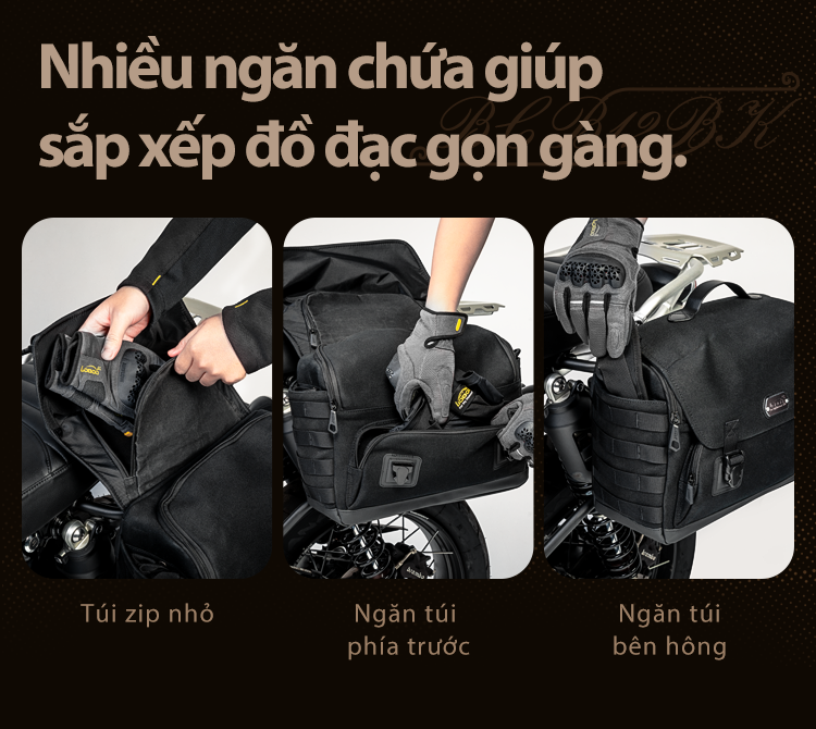 Khung lắp túi hông Loboo Vintage 12BK