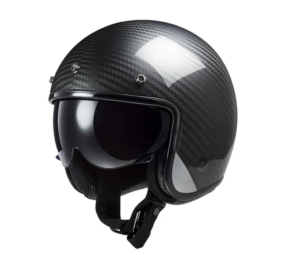 Nón LS2 3/4 OF601 Carbon ( Màu bóng)