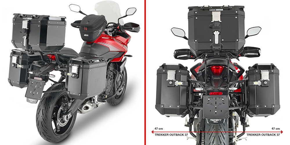 Khung thùng hông Givi cho Tiger 660 (PLO6421CAM)