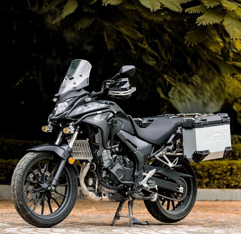 Thùng Hông LOBOO 35L Bạc cho Honda NX500/CB500X