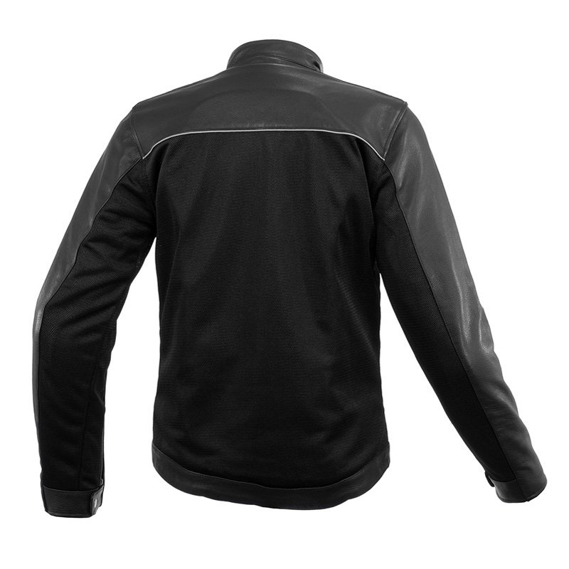 Áo Komine JK-166 Half Leather Motorcycle Mesh Riding Jacket